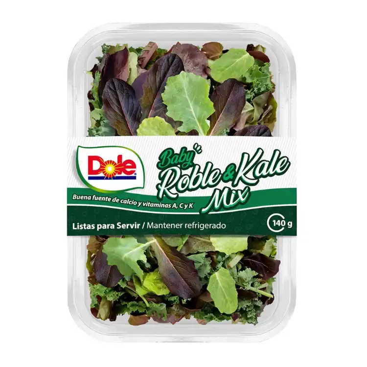 Ensalada baby roble kale