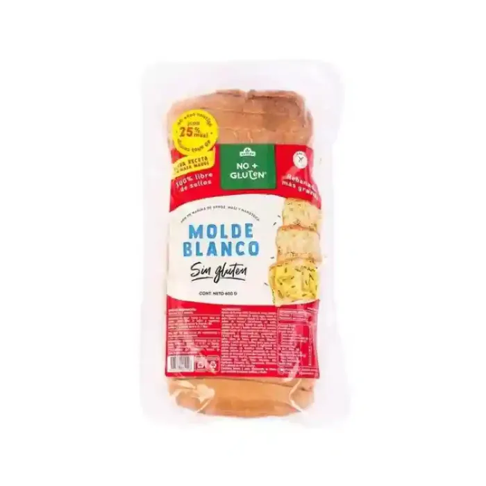 Pan de molde blanco sin gluten Frutas y verduras a domicilio verdulería frutería online feria La vega delivery Ñuñoa Santiago Providencia Las Condes Lo Barnechea Vitacura