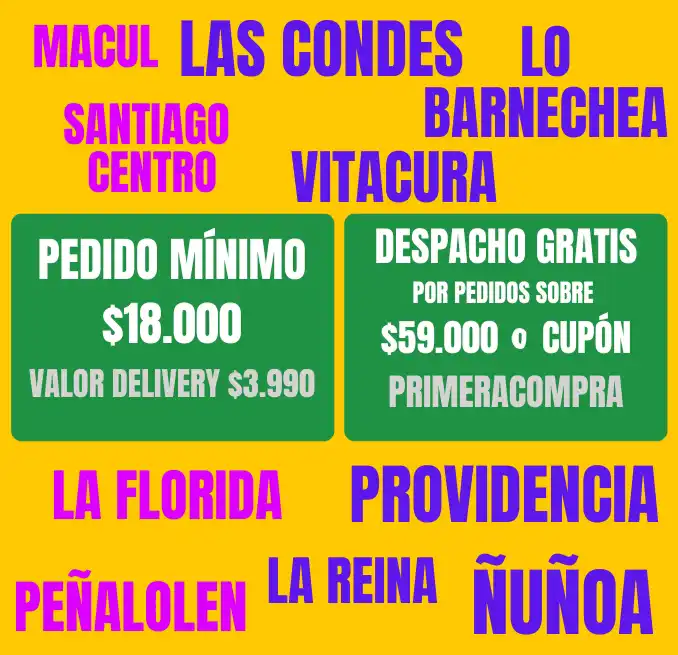 Frutas y verduras a domicilio verdulería frutería online feria La vega delivery Las Condes Lo Barnechea Vitacura Ñuñoa Providencia Santiago